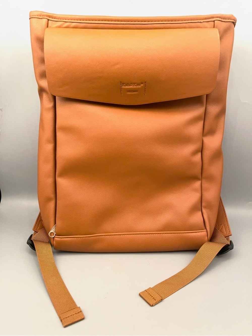 Kah&Kee Leather Laptop Backpack Diaper Bag Brown Travel Doctor Teacher Computer - Picture 9 of 12